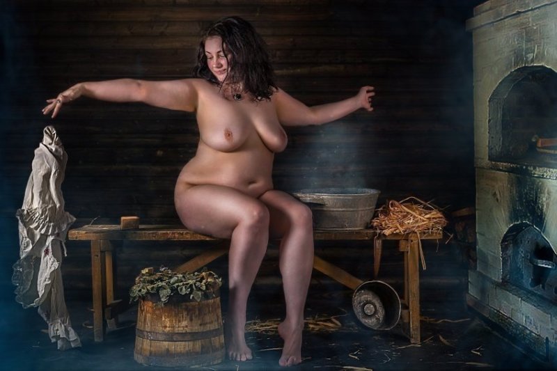 Naked women in a russian bathhouse, Naked women in a Russian bath, Naked Russian woman