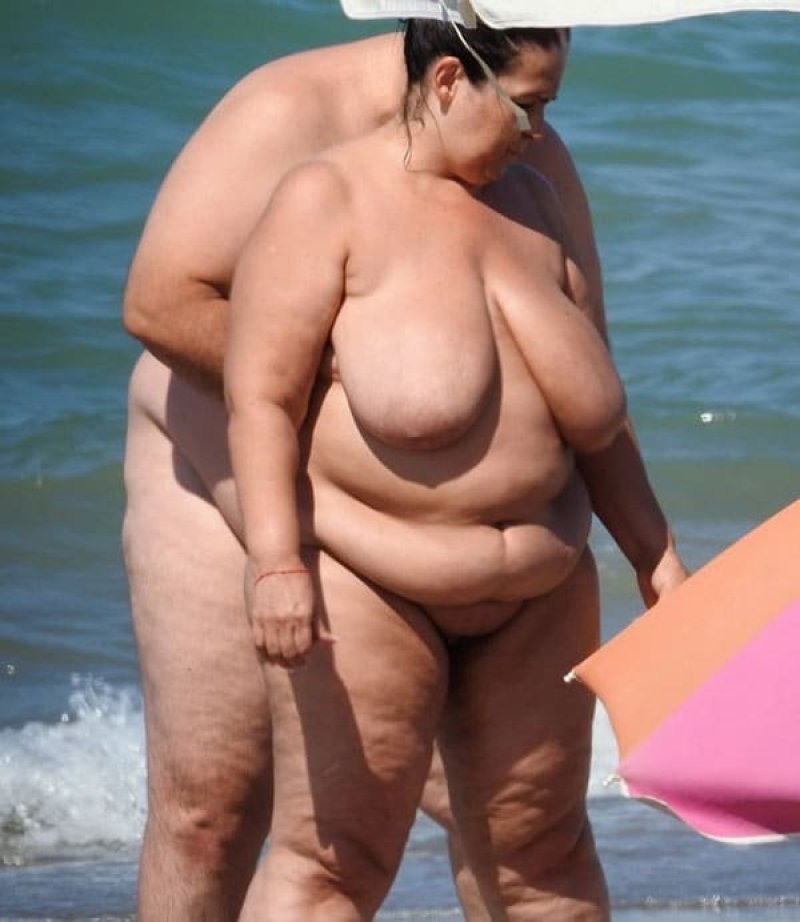 Naked fat nudists, Fat on the beach, Fat on the beach
