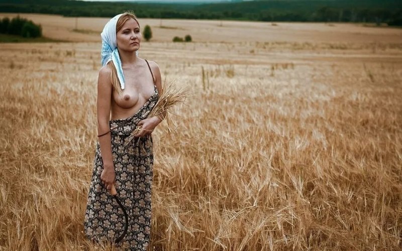 Ksyusha egorova peasant nude, Ilya Garbuzov Anastasia Abramova nude, Naked collective farmers in the field