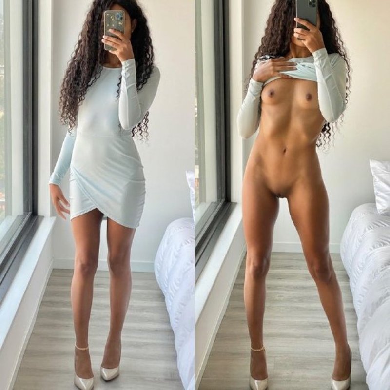 Naked girls in clothes and without, Naked girls in clothes, Naked girls without clothes
