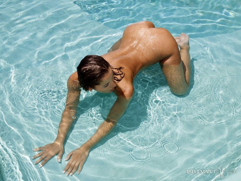Naked beauties in the pool, Swimming naked in the pool, Girls in the pool naked
