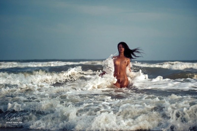 Erotic photo shoot at sea, Sea Erotic, Nudist