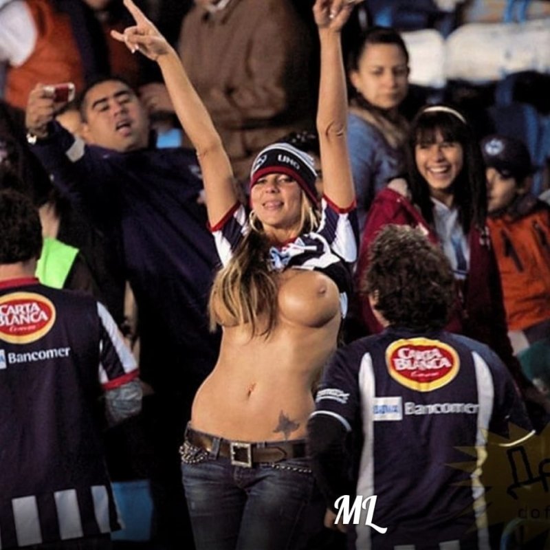 Naked football fans, Naked fans in the stadium, Naked fans