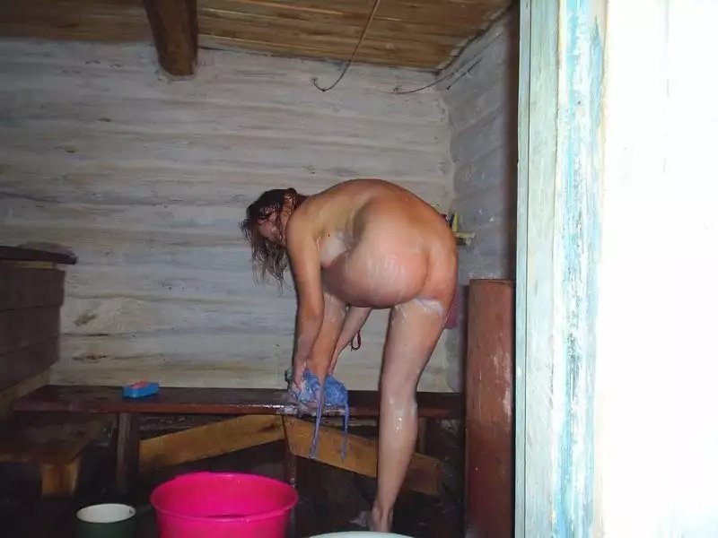 Women wash in a village bath, Naked women in a village bath, Naked women in a village bath
