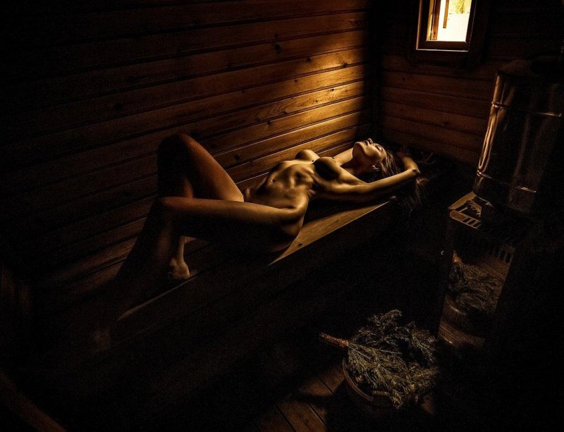 Girls in a village bath, Village girls in a bath, Bathhouse nude