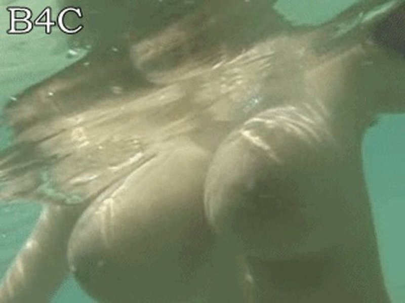 Huge boobs underwater, Porn, Swimming in the pool