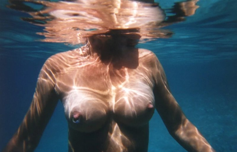 Huge boobs underwater, Swimming, Girl in the pool