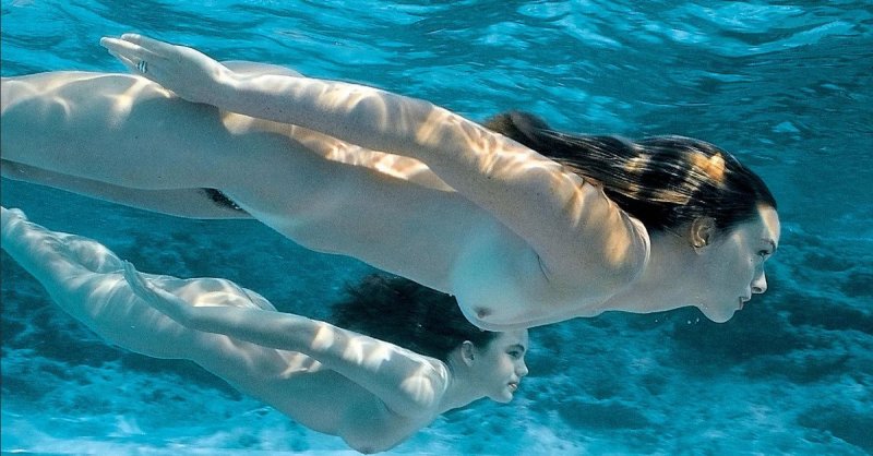 Nagish swimming, Swimming in the pool, Under water in the pool