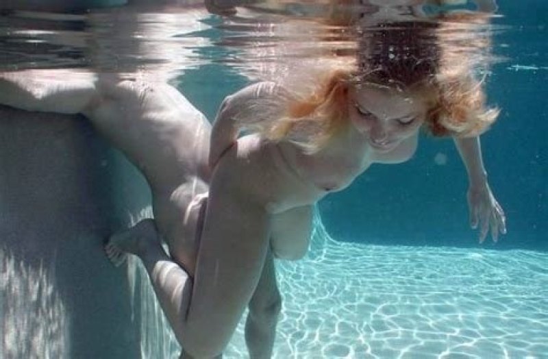 Big boobs under water, Porn, Naked in the pool