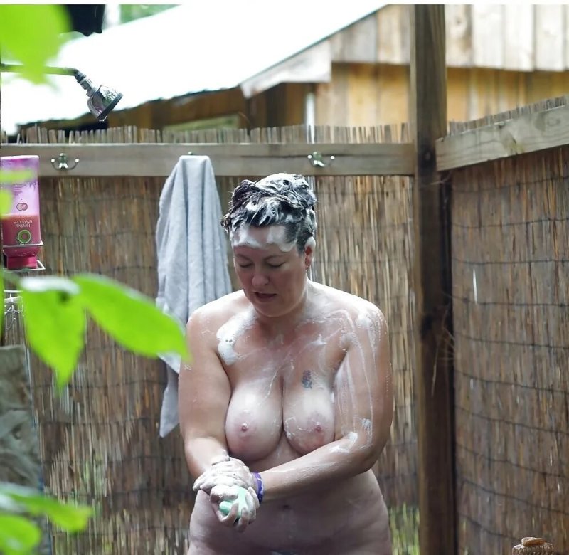 Naked pensioners in the country, An elderly woman in the dacha nude, Naked women in the summer soul