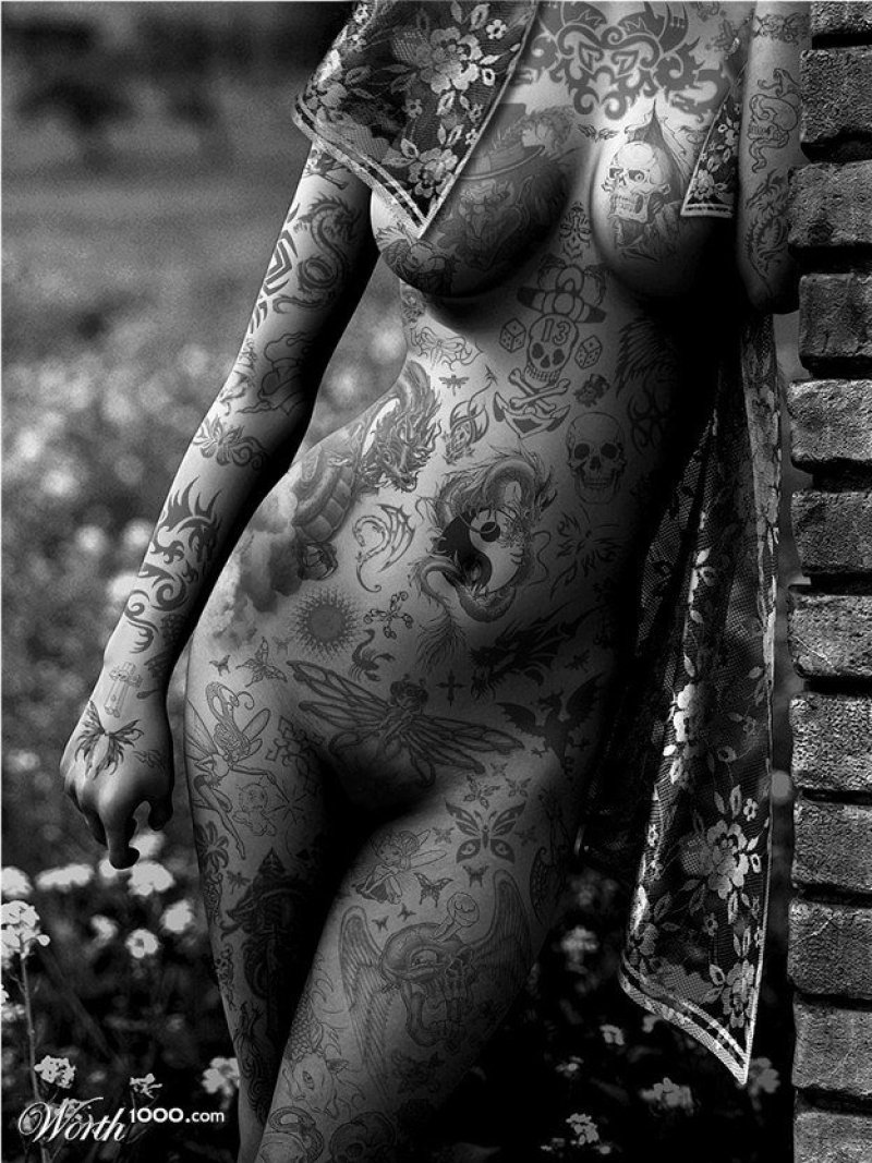 Beautiful erotic tattoos, Erotic girls with tattoos, Naked women with tattoos