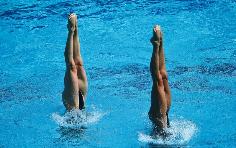 Synchronized swimming naked, Swimming naked competition, Natalya Ishchenko Synchronized Swimming