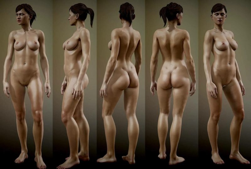 Female body from all sides, Naked women humanity, Naked women d