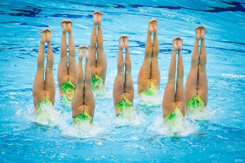 Sports swimming naked, Synchronized swimming naked, Synchronized swimming completely naked