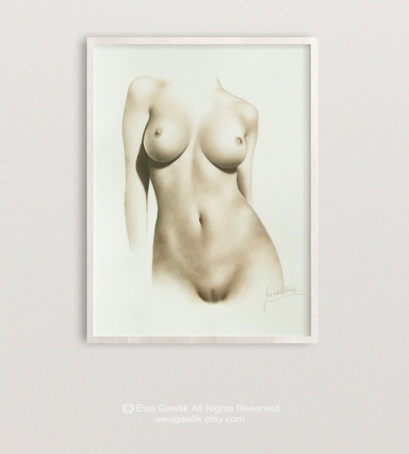 Female nudity in art, Naked female nature, Naked women drawings