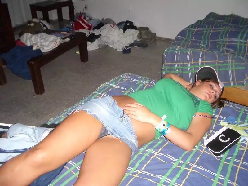 Sleeping drunk in thongs, Drunk sleeping girls in the apartment, Drunk girls
