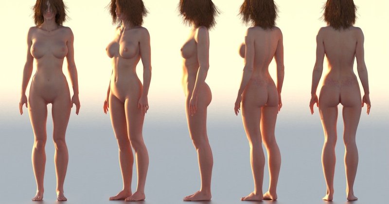 Virtual girls nude, Naked woman reference, Naked female body reference
