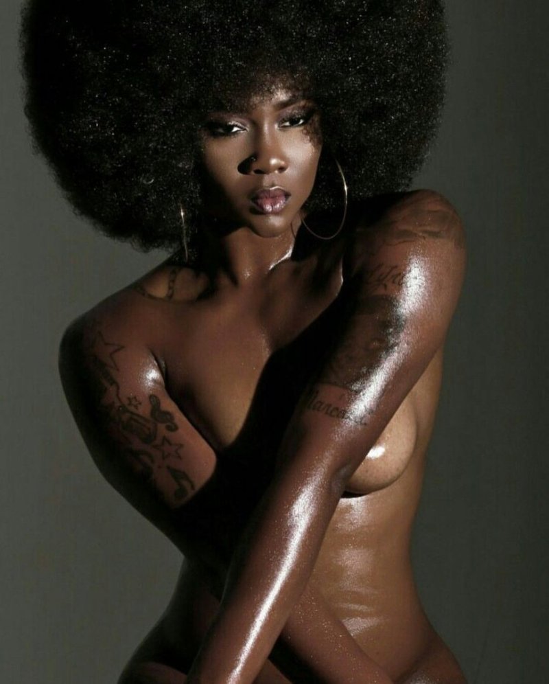 Naked black women, Afro hairstyle is female, Beautiful black women