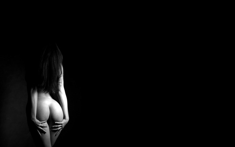 Erotic girls on a dark background, Naked girls on a black background, Erotic girls on a black background