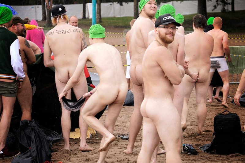 Male swimming naked, Naked festival, Festival of naked men