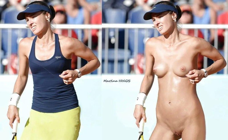 Hingis kurnikov naked, Tennis player Martina Hingis, Tennis player Karolina Voznyatski