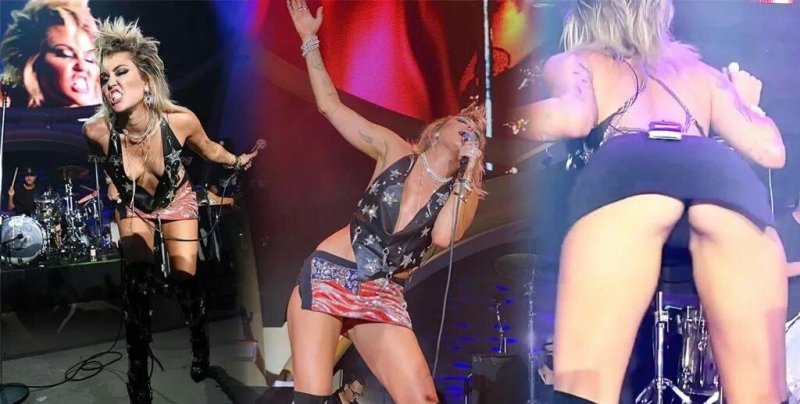 Mile cyrus on the stage nude, Miley Cyrus on the stage Nude, Miley Cyrus concert
