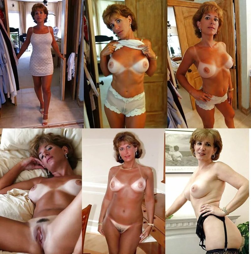Dressed undressed woman debauchery, Milf, Naked mature women