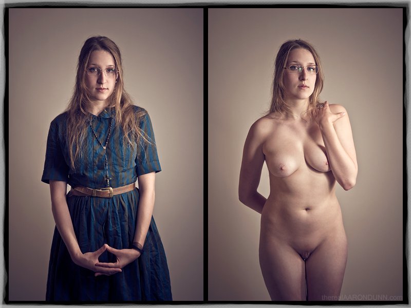 Girls dressed and undressed, Ordinary women without clothes, Dressed and stripped girl
