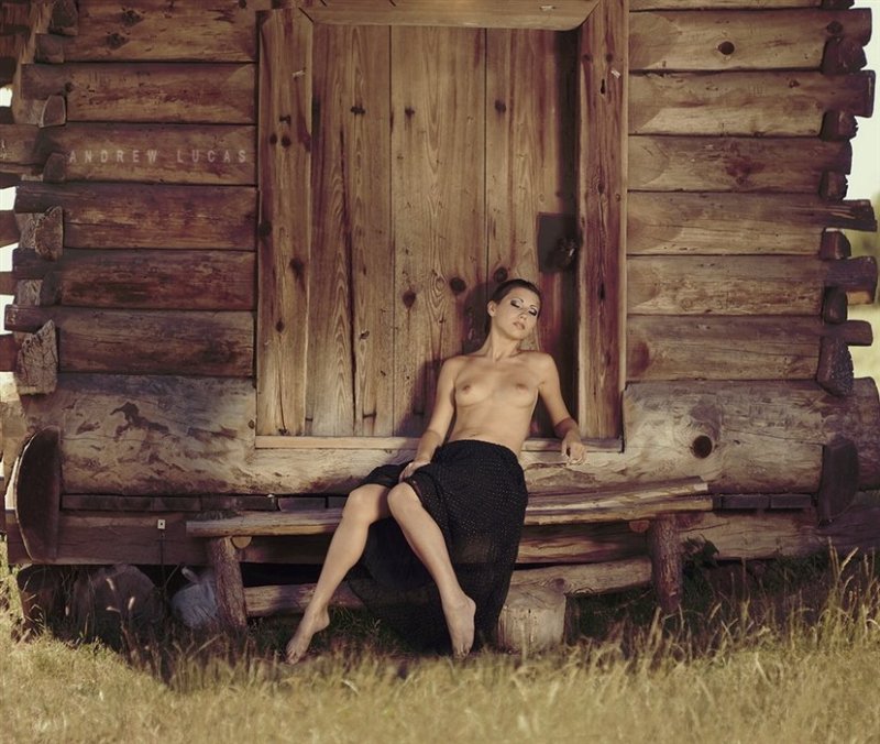 Erotic photo shoot in the village, Photoshoot in the village, Erotic