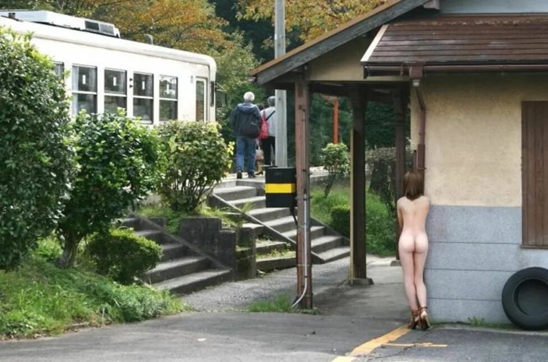 Japan exhibitionism, Exhibitionism, Naked wives on the street