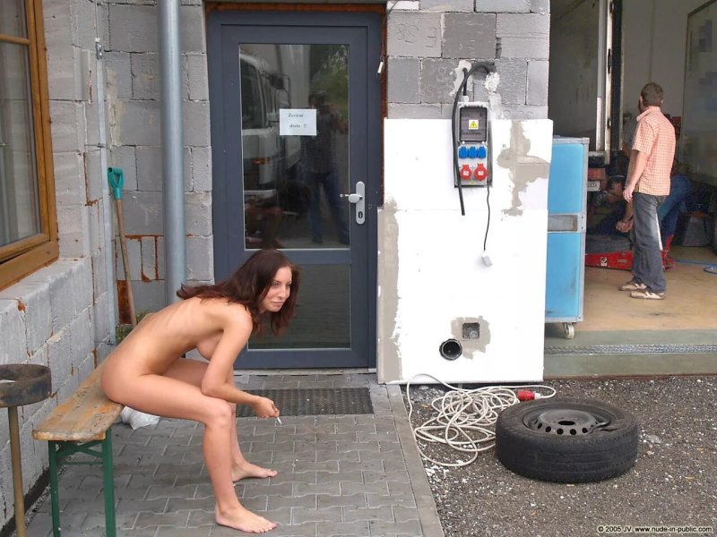 Naked women in public places, Street erotic, On the street sex