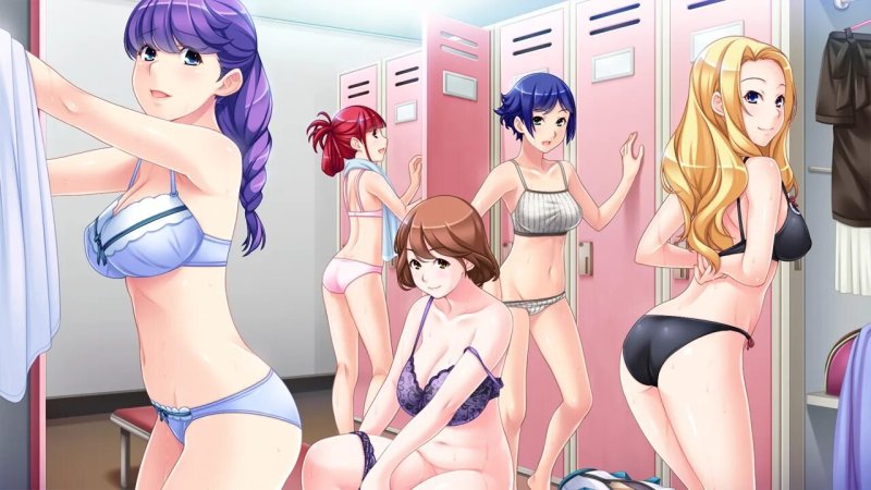 Hentai girls in the locker room, Anime Hentai in the locker room, Porn anime in the locker room