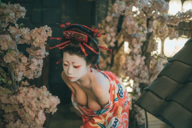Japanese erotic kimono, Geisha erotic, Japanese geisha