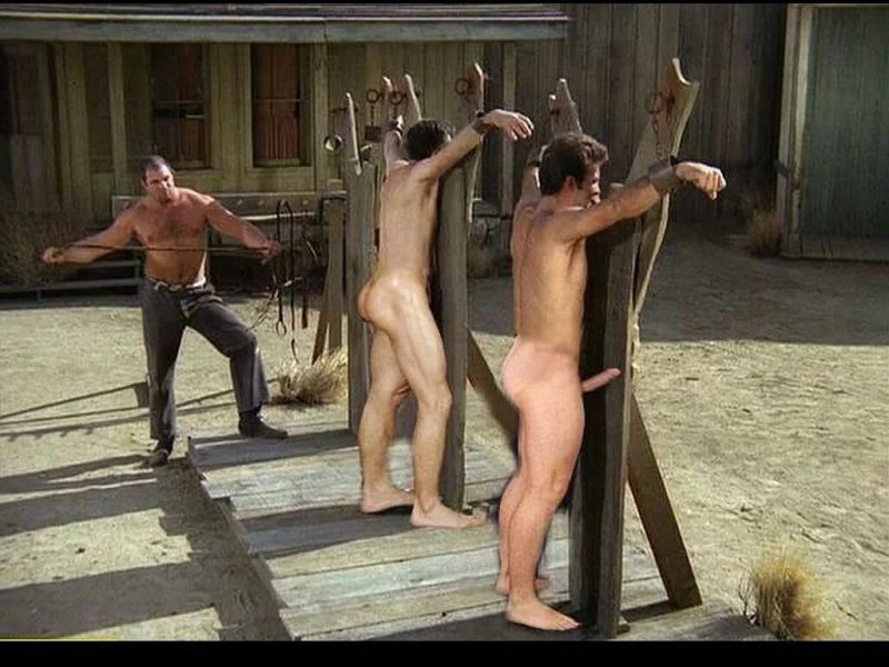 Naked men in torture, Crucifix, Bdsm