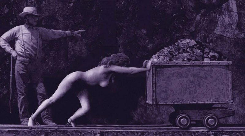 Naked slaves in mines, Mark Desadov drawings Tibool, Slave on nude plantations