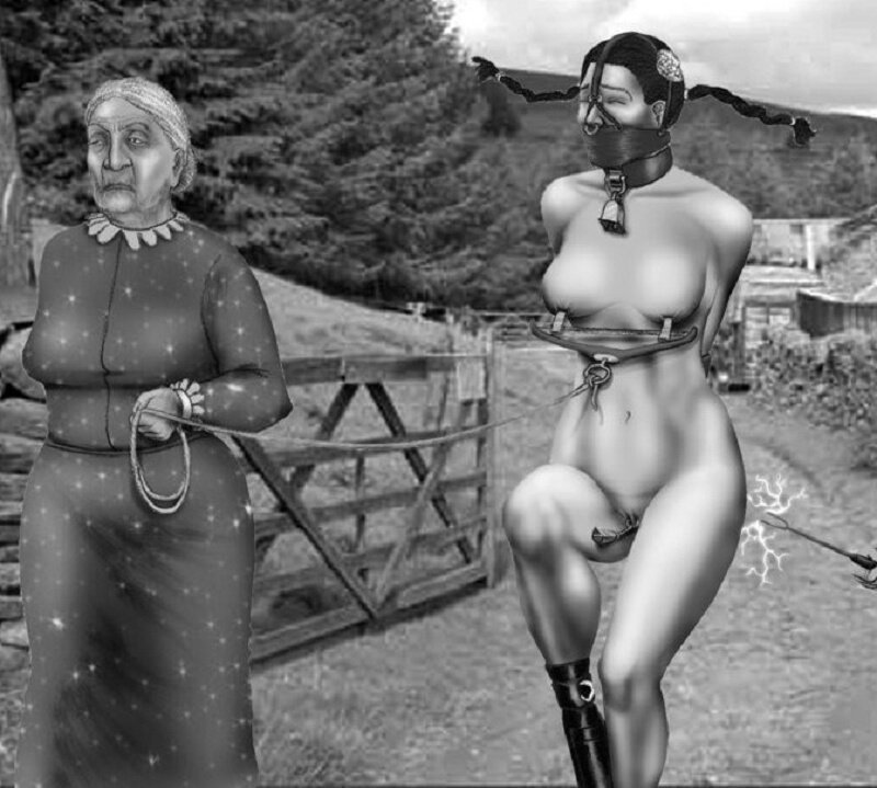 Bdsm Naked slaves on the farm, Bdsm Naked slaves on plantations, Naked old BDSM slaves