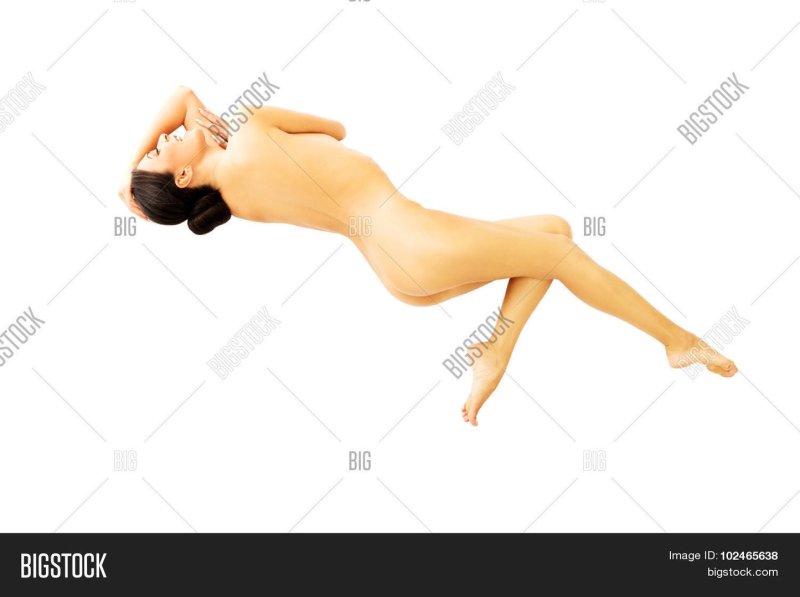 Nude womans lie on the floor, Naked woman lies on the floor, Erotic