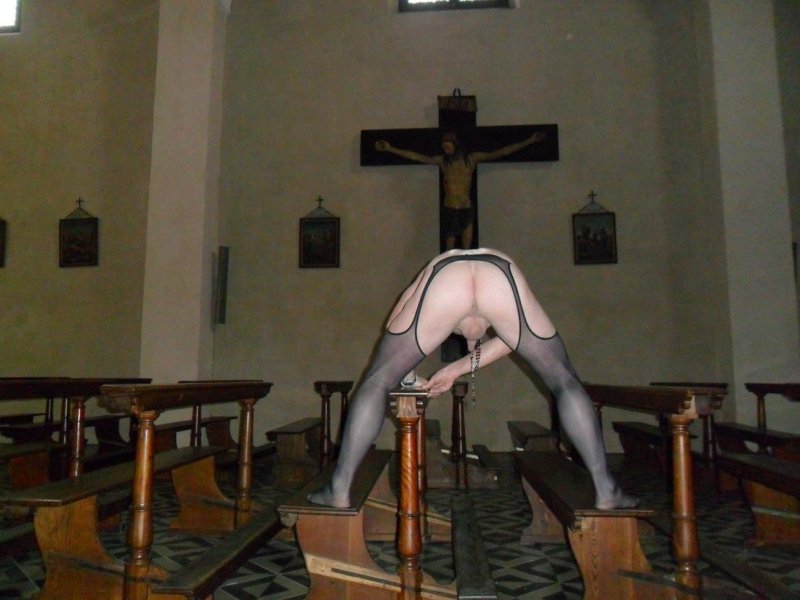 Naked in the church, Porn in the Church, Porn in the temple