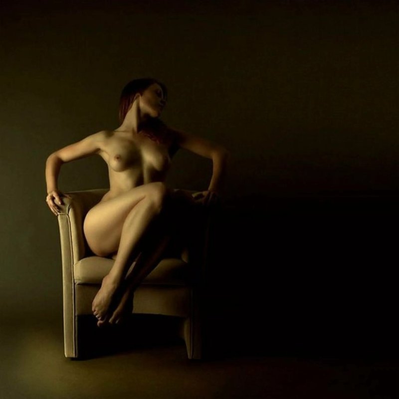 Beautiful artistic nude, Artistic nude in a chair, Naked girls in a chair