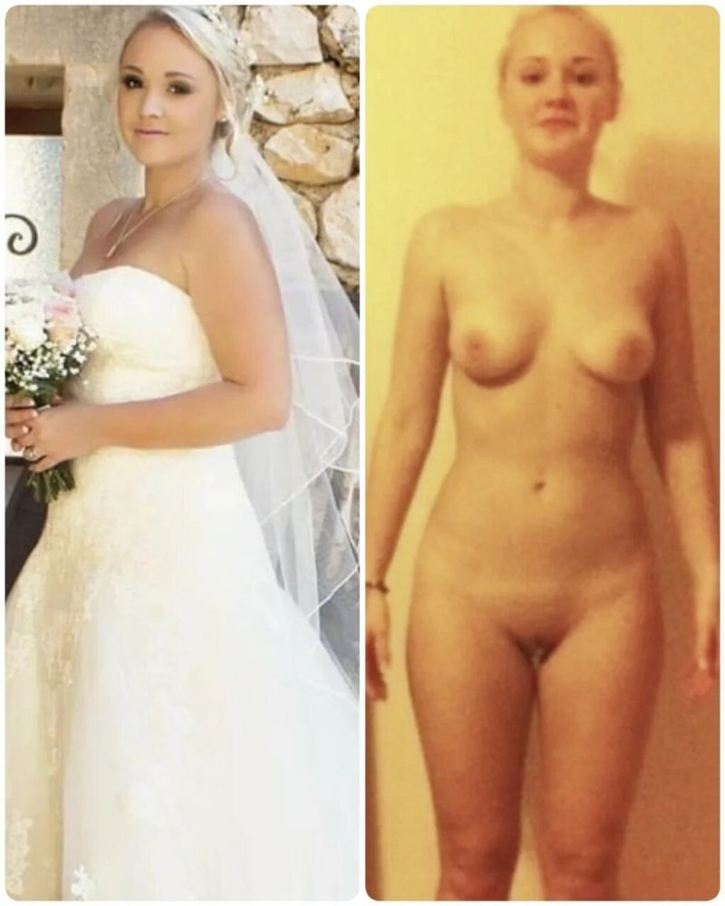 Bride naked Before after, Naked brides after the wedding, Wedding dress