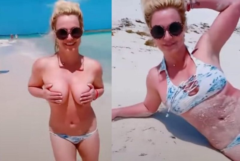 Britney Spears Toples, Britney Spears on the beach, Britney Spears on the beach naked
