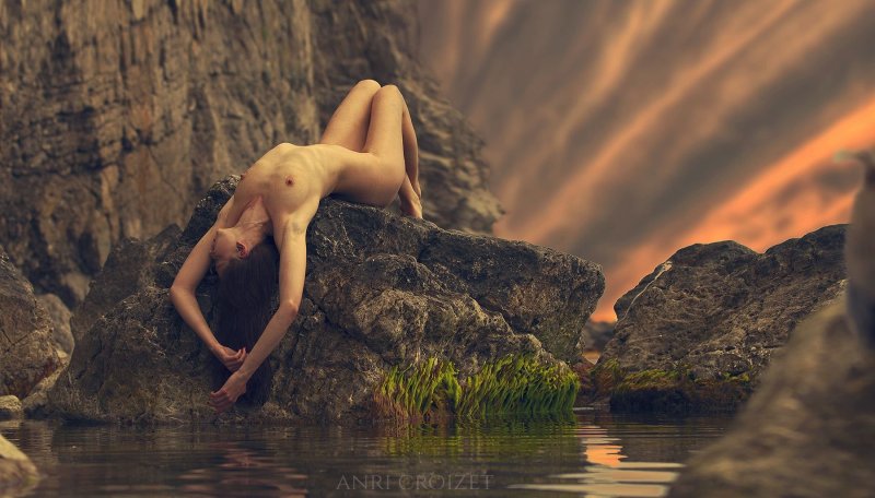 Erotic photoset on the rocks, Erotica beautiful, Erotic