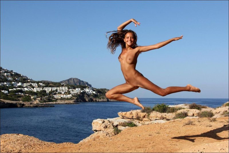 Naked, Nudism, Sea girl