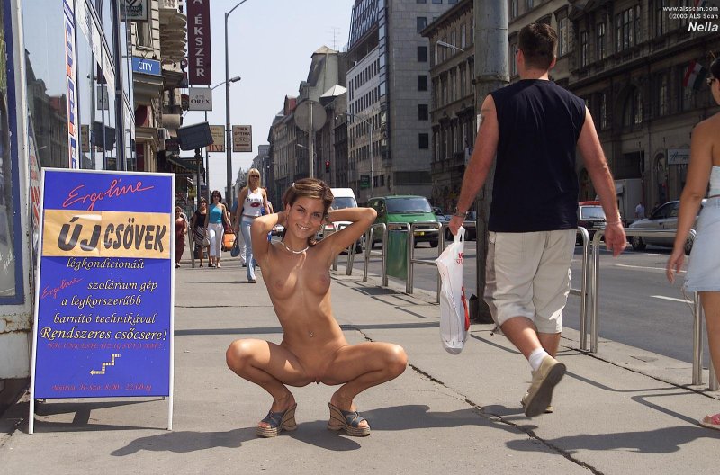 Naked girls on the streets, On the street porn, Naked street