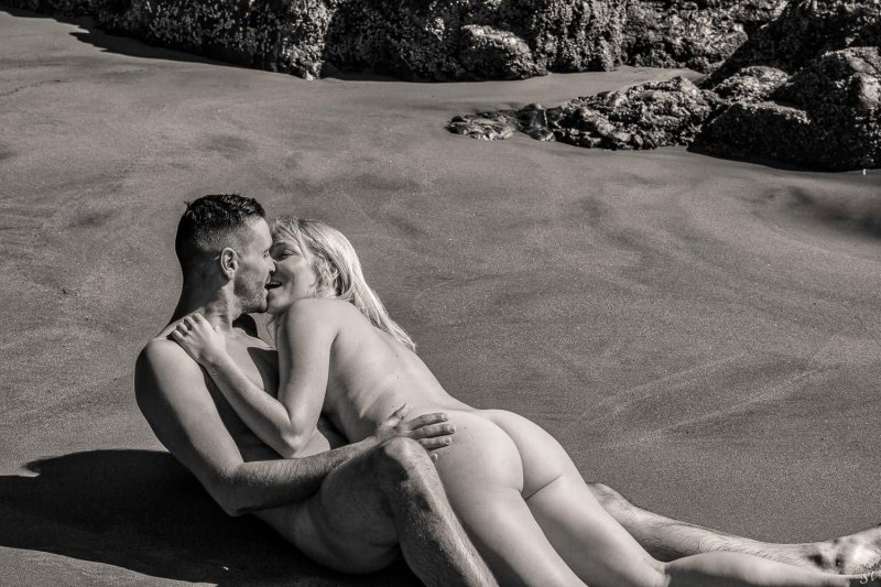 Couple on the beach, Porn, Couple erotic