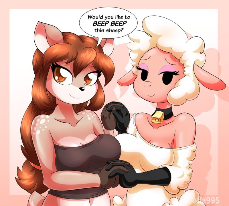 Hentai Sheep with big breasts, Hentai, Alfa