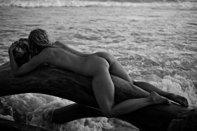 Sea Erotic, Photo shoot in the style of nude on beach, Nudism
