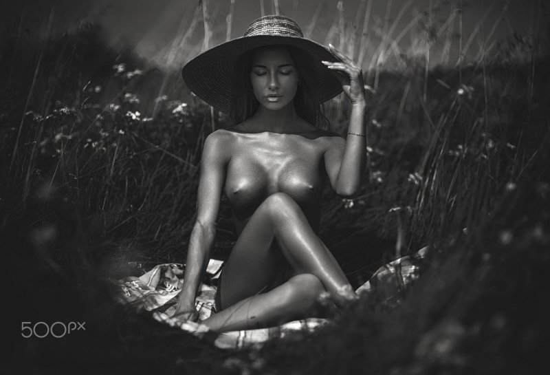 Erotic, Girl in a hat, Erotica beautiful