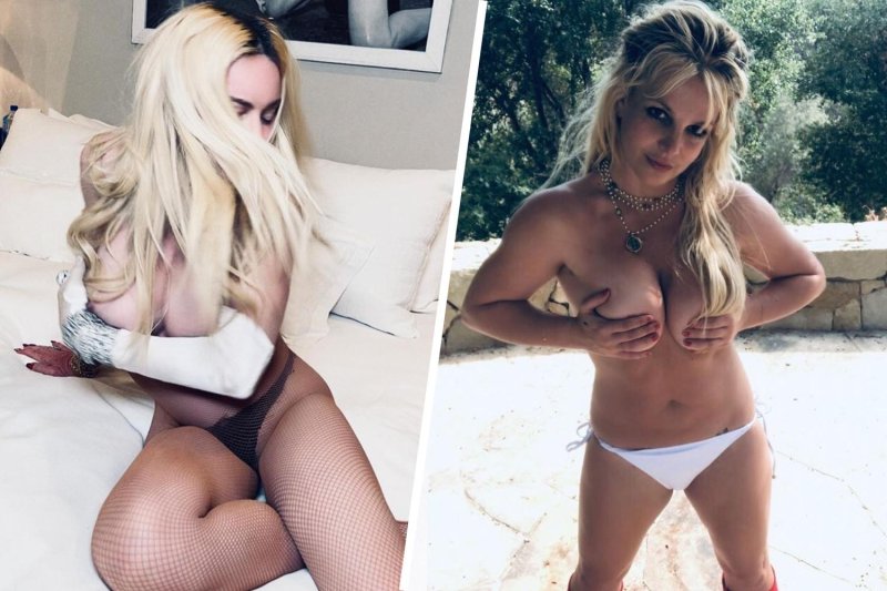Britney Spears published naked, Britney Spears hot, Britney Spears merged