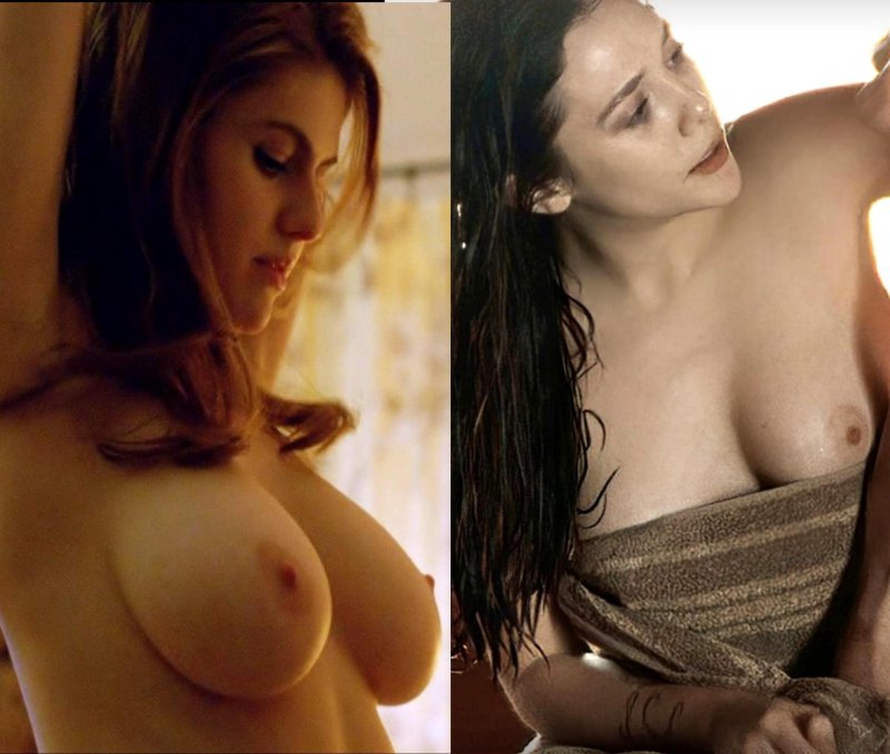 Tits of Alexander Daddario, Elizabeth Olsen Naked, Alexander Daddario Synei Sidney Nude